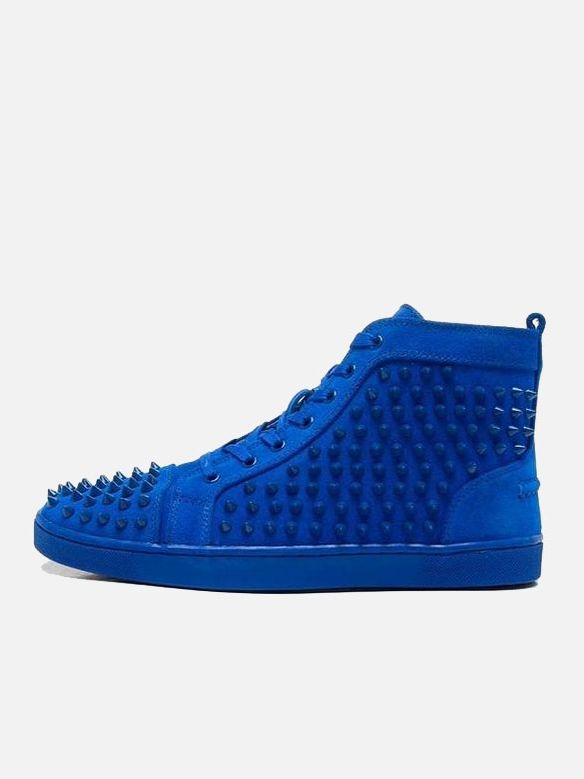 Christian Louboutin Sneakers Blue с шипами Unisex