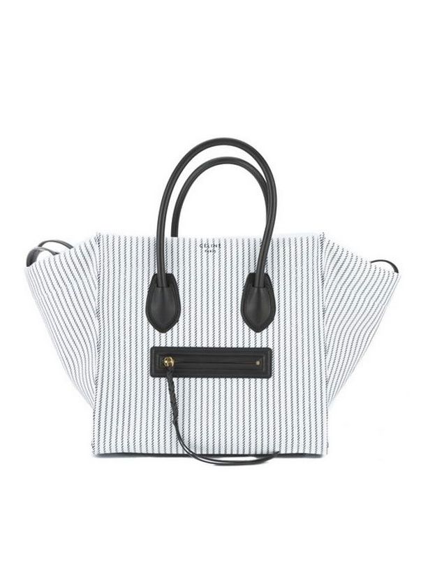 Celine  White Textile Medium Phantom  Tote Bag (replica)