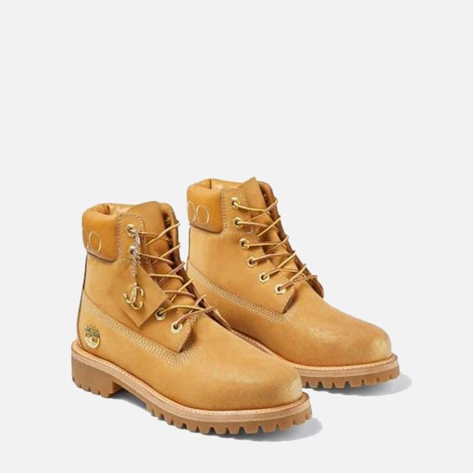 Ботинки Jimmy CHOO х Timberland, бежевые