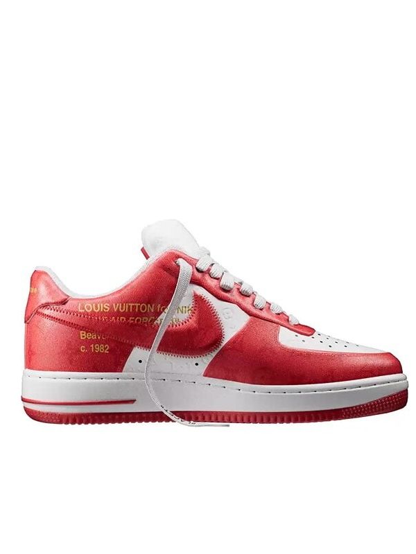 Кроссовки LV & Nike Air Force, красные
