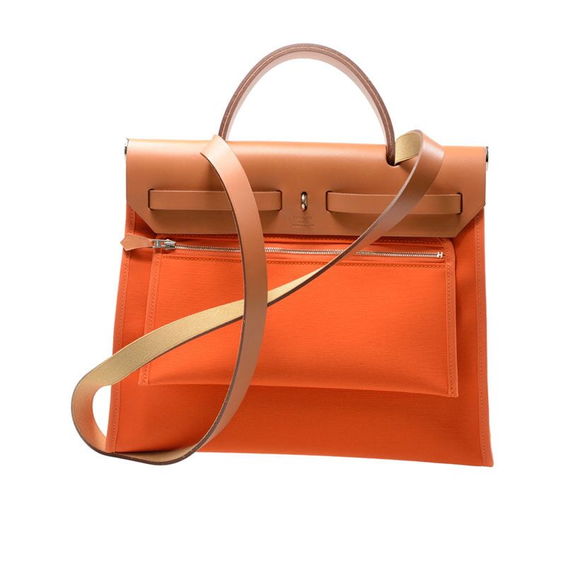 Сумка Hermes Herbag light brown and orange 31