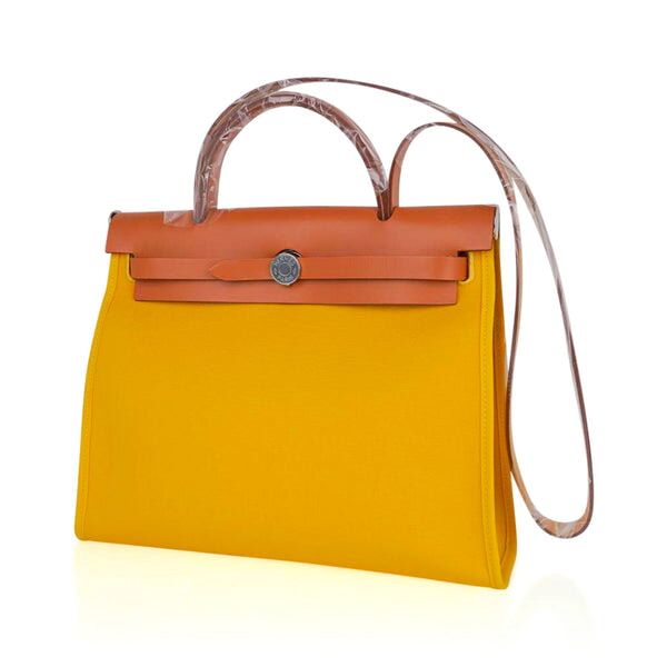 Сумка Hermes Herbag brown and yellow 31