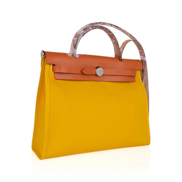 Сумка Hermes Herbag brown and yellow 31