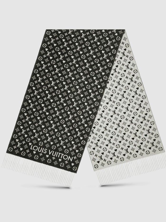 Кашемировый шарф Louis Vuitton Game on, черный