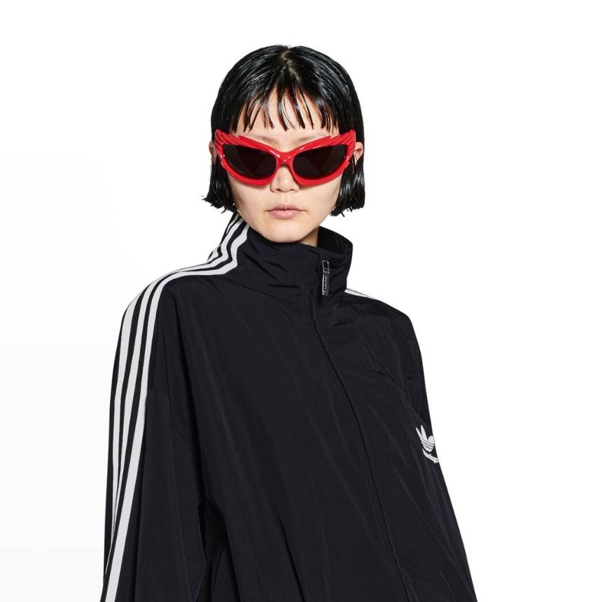 Спортивная куртка Баленсиага & Adidas, черная