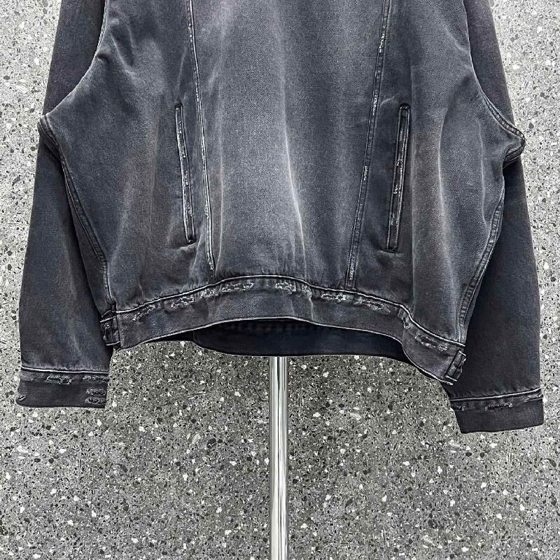 Джинсовая куртка Баленсига, темно-серая