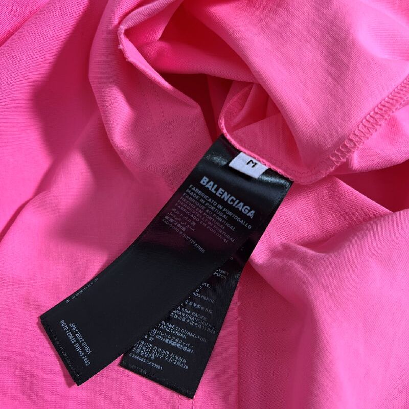 Оверсайз футболка Adidas & Баленсиага, розовая