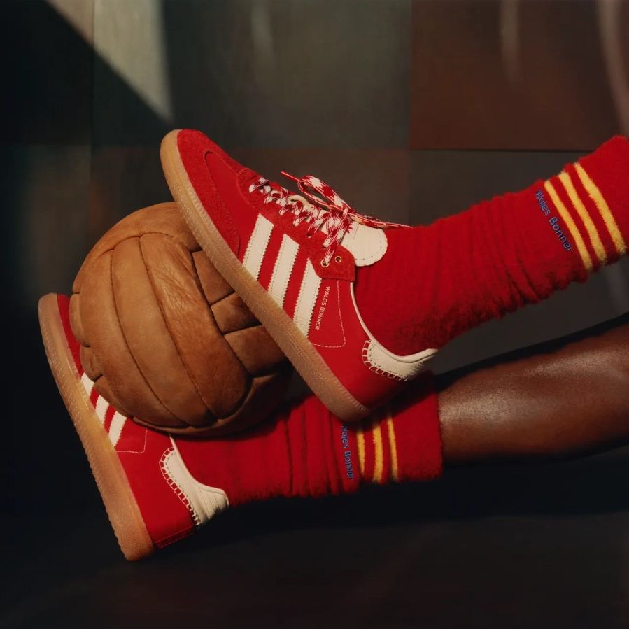 Кроссовки Adidas Samba & Wales Bonner, красные