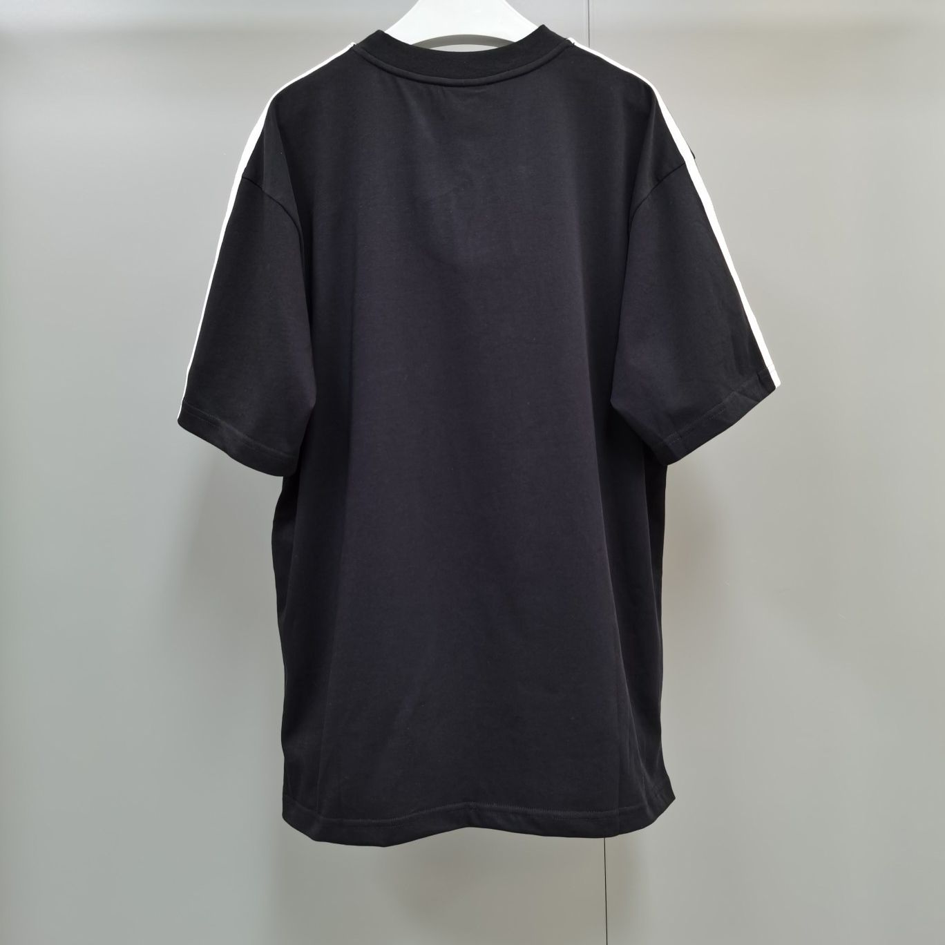 Оверсайз футболка Баленсиага & Adidas, черная
