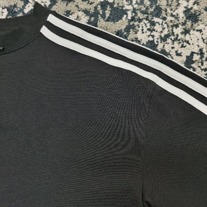 Оверсайз футболка Баленсиага & Adidas, черная
