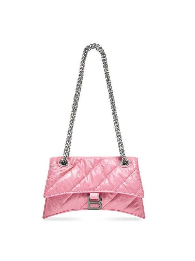 Маленькая сумка Баленсиага Crush, розовая