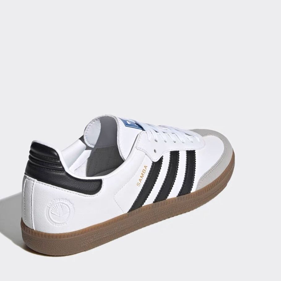 Кроссовки Adidas Samba, белые с черным