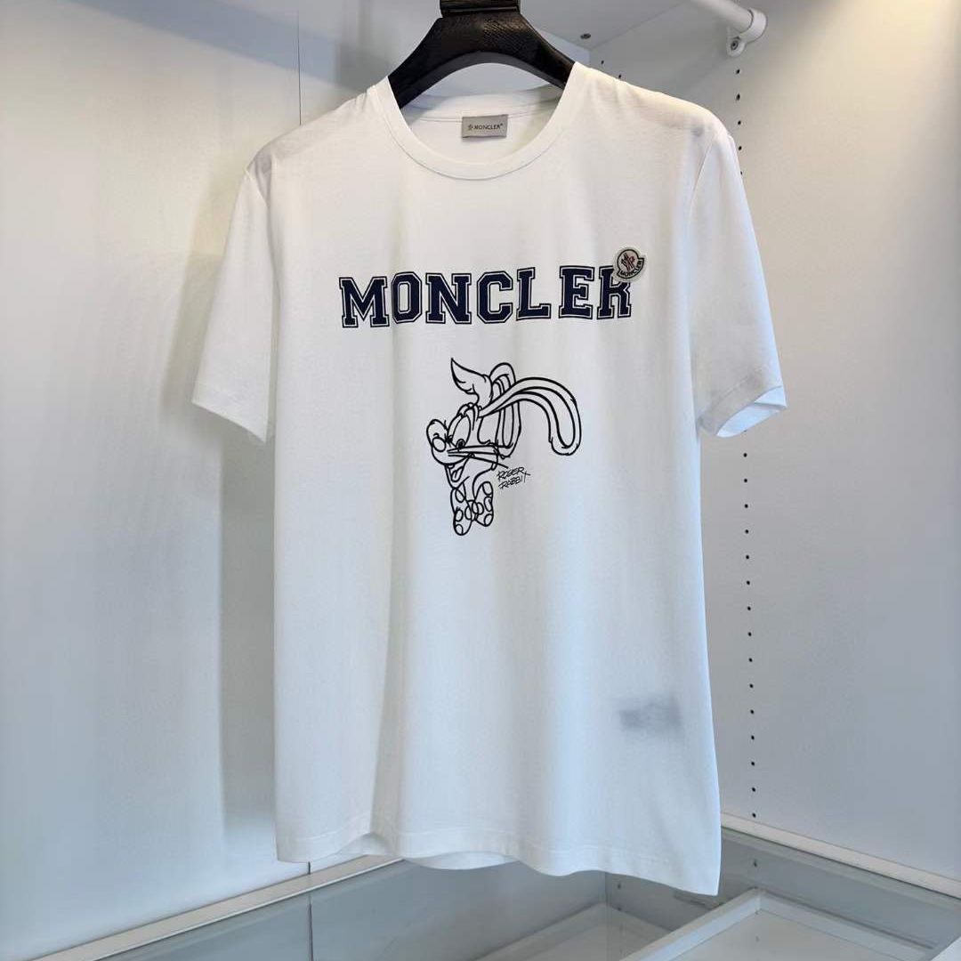 Футболка Moncler с контрастным принтом Roger Rabbit
