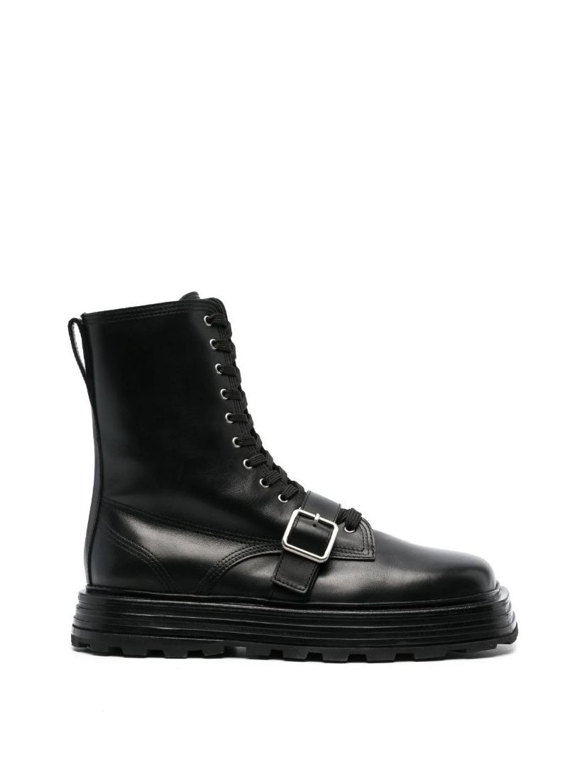Ботинки на шнуровке Jil Sander, черные