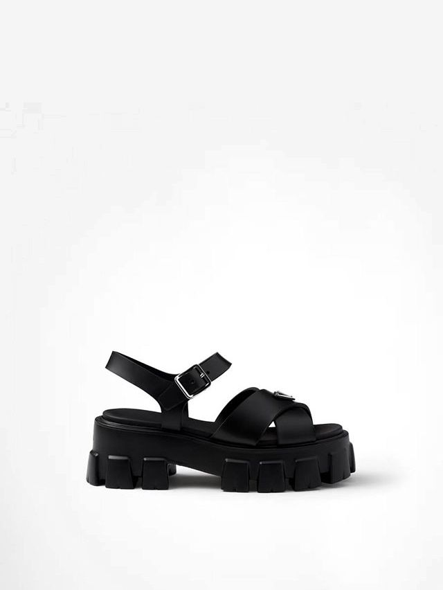 Гумові сандалі Monolith nappa, чорні