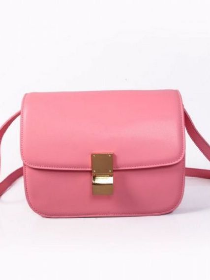 Celine Box  Small Flap Bag Rose (replica)
