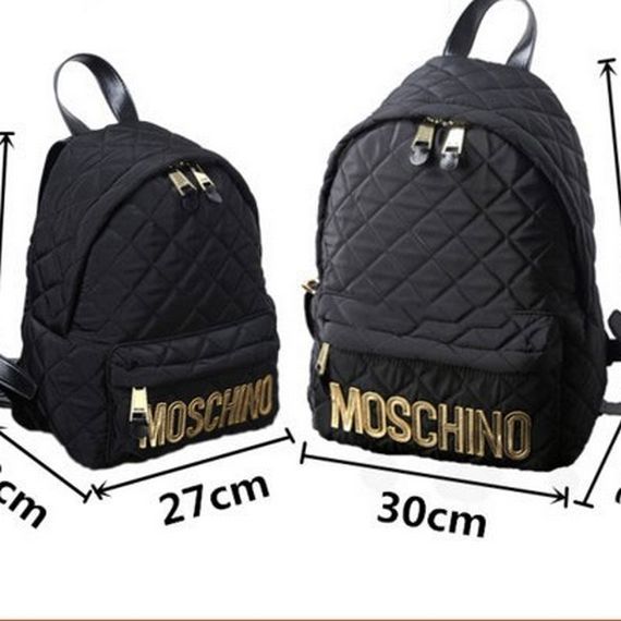 Стильный рюкзак MOSCHINO болоньевый стеганый