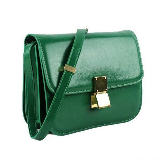  Box  Small Flap Bag Green (replica)