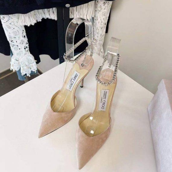 Туфли с кристаллами Jimmy Choo SAEDA