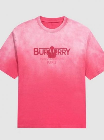 Футболка Burberry Torso Solutions, розовая