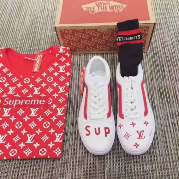 Кеды Louis Vuitton & Supreme