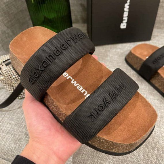 Шлепанцы Alexander Wang, черные