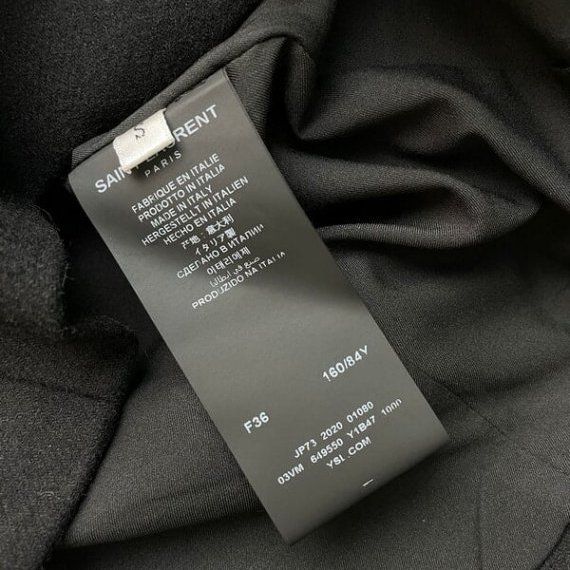 Пиджак Yves Saint Laurent с вышивкой якоря