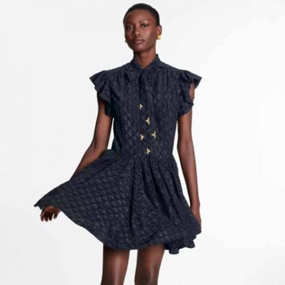 Платье Louis Vuitton с рюшами