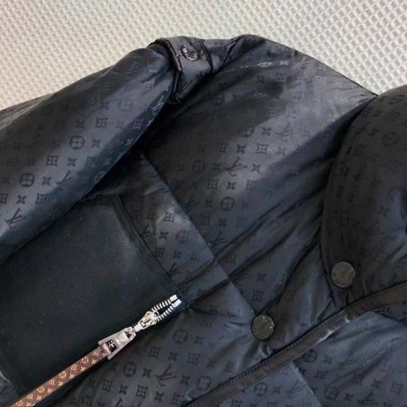 Пуховик Louis Vuitton со съемными рукавами, черный