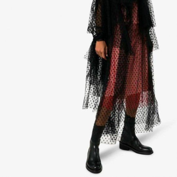 Ботинки Ann Demeulemeester на шнуровке сзади