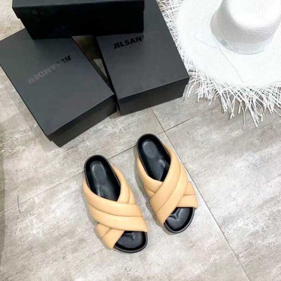 Шлепанцы Jil Sander, бежевые