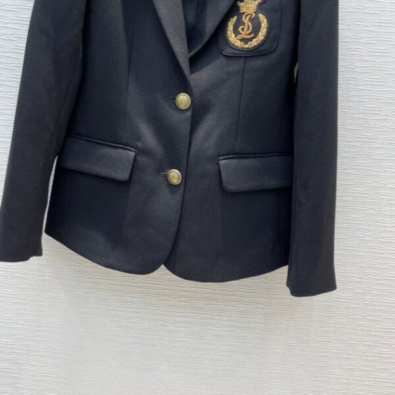 Пиджак Yves Saint Laurent с вышитой эмблемой