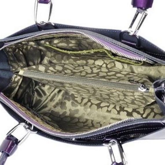 Вместительная и стильная сумка в стиле Chloe бордовый лак, размер Medium