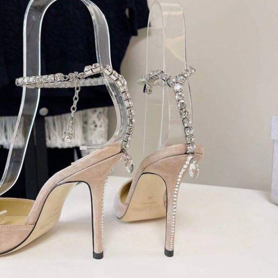 Туфли с кристаллами Jimmy Choo SAEDA