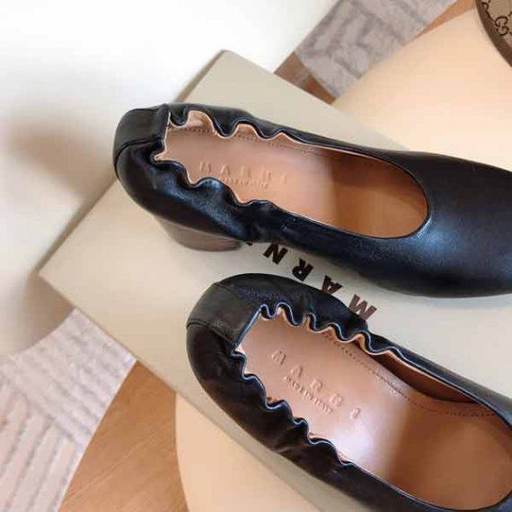 Туфли Marni с квадратным носком