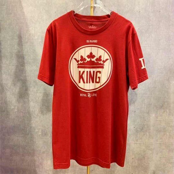 Красная футболка D&G с принтом King