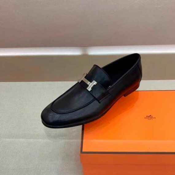 Лоферы Hermes Paris, черные