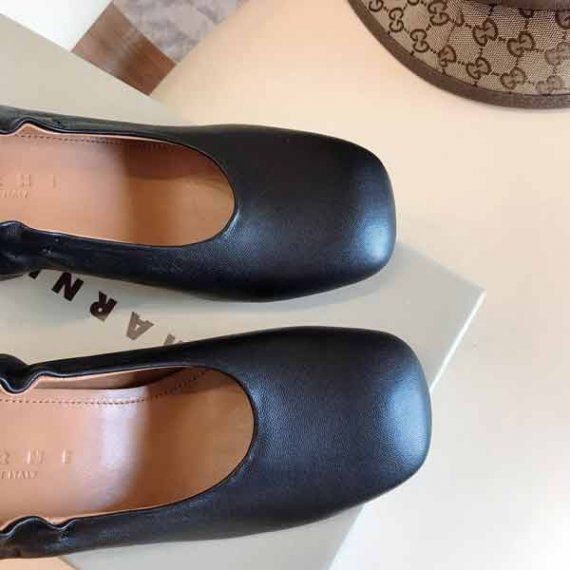 Туфли Marni с квадратным носком