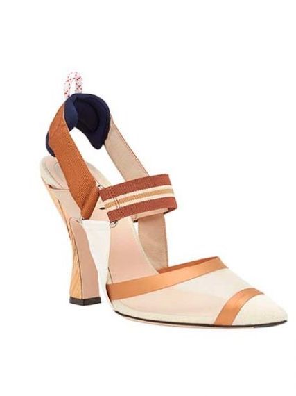 Туфли Colibrì slingback, кремовые