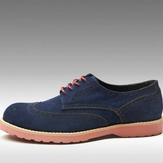 Синие мужские туфли New Collection