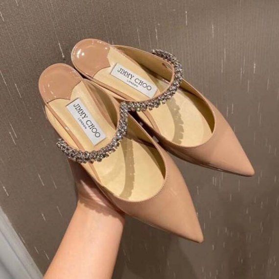 Мюли Jimmy Choo Bing Flat, nude