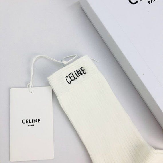 Носки  с лого, белые