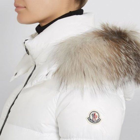 Удлиненный пуховик Moncler Hudson, белый