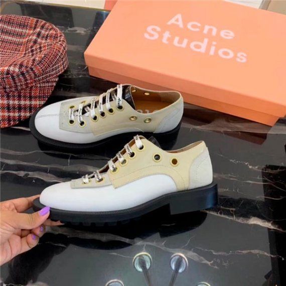 Туфли Acne Studios с логотипом, белые