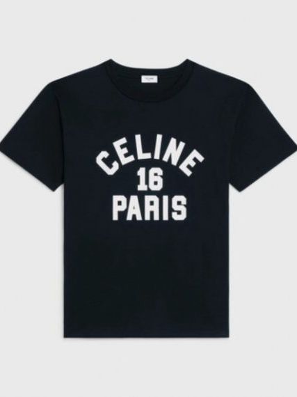 Футболка Celine 16 Paris, черная