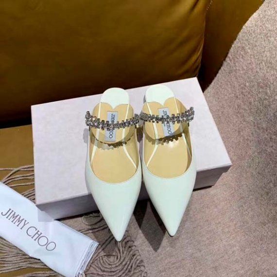 Мюли Jimmy Choo Bing Flat, белые