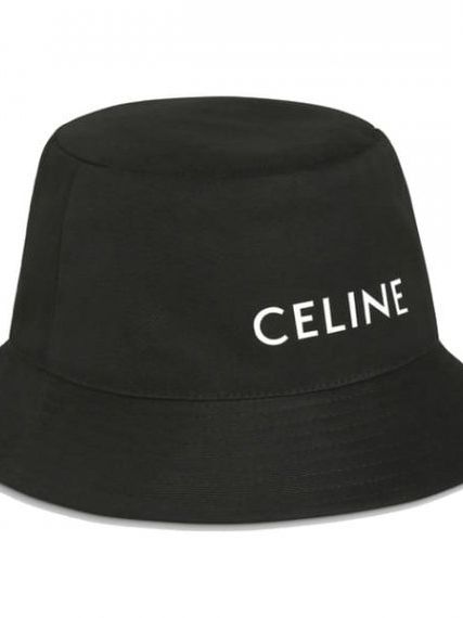 Панама Celine из хлопка с надписью бренда