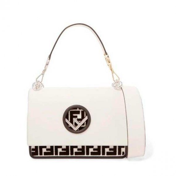 Белая сумка  с логотипом