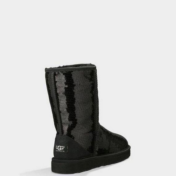 UGG Australia Classic Sparkles Угги с пайетками черного цвета