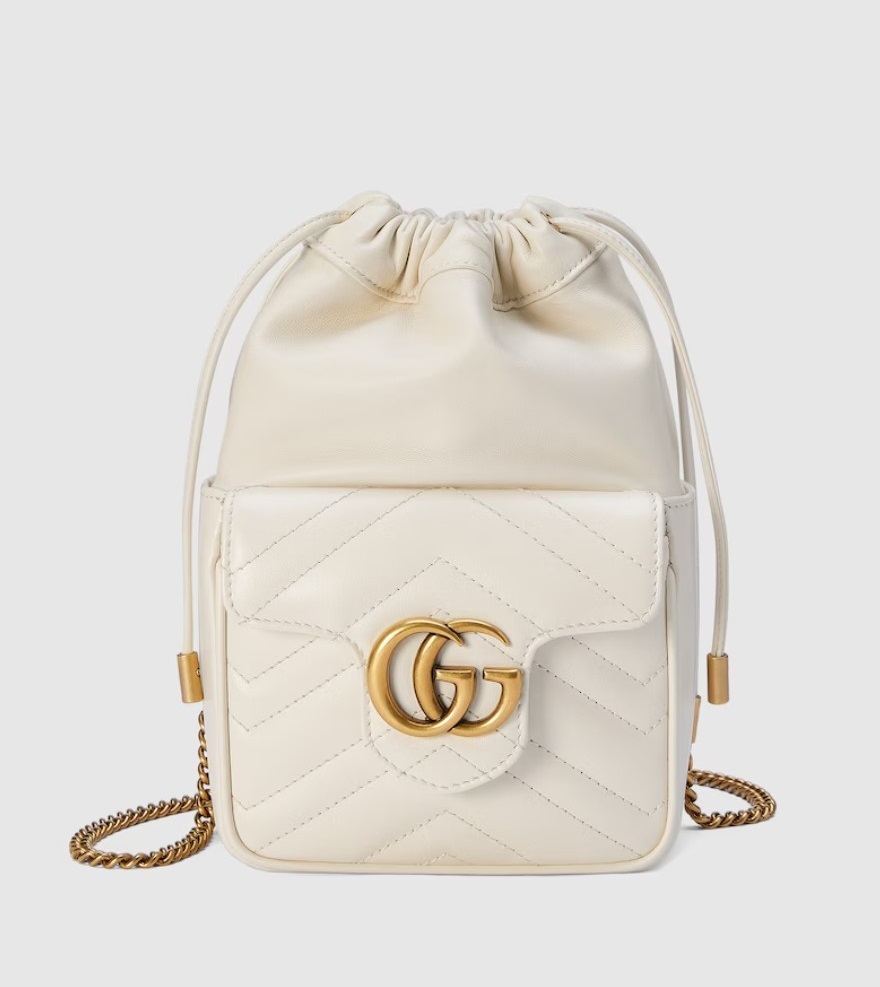 Gucci marmont sale mini bucket bag